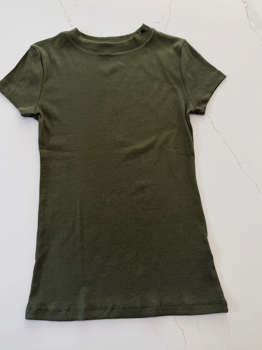 a new day Olive Green Short Sleeve Crewneck Tee